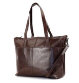 Bear Design Leren Shopper 'Nora' Andorra donkerbruin