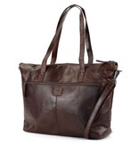 Bear Design Leren Shopper 'Nora' Andorra donkerbruin