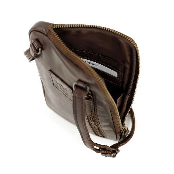 Bear Design Telefoon-/schoudertasje 'Camille' Brown
