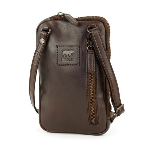 Bear Design Telefoon-/schoudertasje 'Camille' Brown