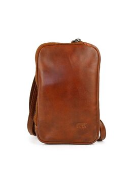 Bear Design Telefoon-/schoudertasje 'Camille' Cognac
