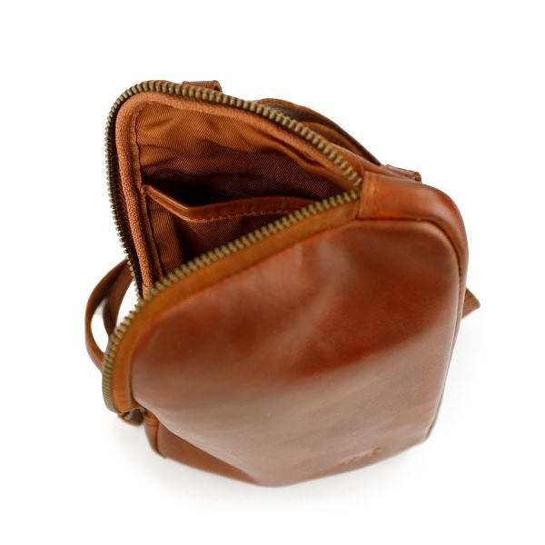 Bear Design Telefoon-/schoudertasje 'Camille' Cognac