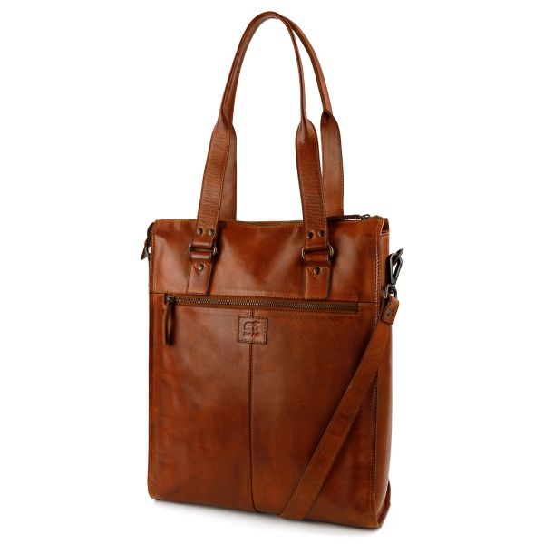 Bear Design Hand-/schoudertas met laptopvak 15.6” 'Freya' cognac