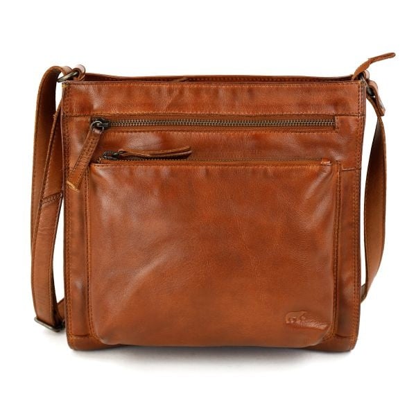Bear Design Ruime schoudertas 'Marisa' cognac