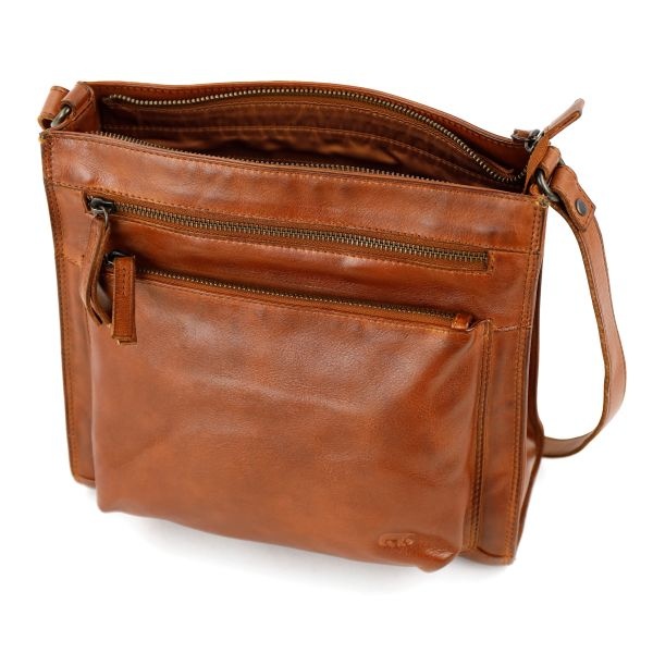 Bear Design Ruime schoudertas 'Marisa' cognac