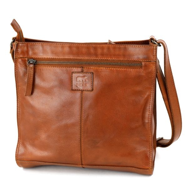 Bear Design Ruime schoudertas 'Marisa' cognac