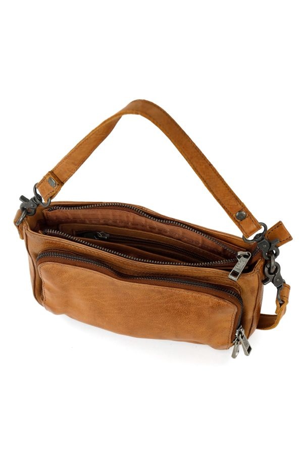 Bear Design Klein hand-/schoudertasje 'Livia' Cognac
