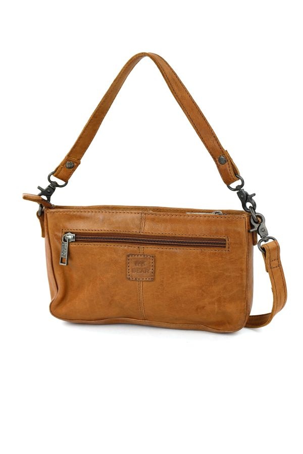 Bear Design Klein hand-/schoudertasje 'Livia' Cognac