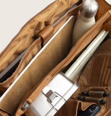 Chesterfield Leren Laptop Schoudertas Cognac Isara
