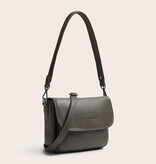 Chesterfield Leren schoudertas Clay Grey Miloa