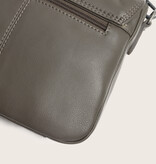 Chesterfield Leren schoudertas Clay Grey Miloa