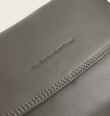 Chesterfield Leren schoudertas Clay Grey Miloa