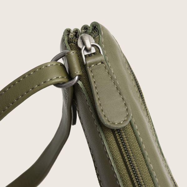 Chesterfield Leren Crossbody Tas Olijfgroen Brisa
