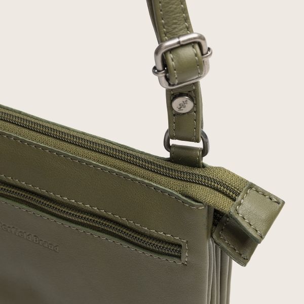 Chesterfield Leren Crossbody Tas Olijfgroen Brisa