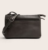 Chesterfield Leren Crossbody Tas Clay Grey Brisa
