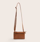 Chesterfield Leren Crossbody Tas Cognac Brisa