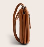 Chesterfield Leren Crossbody Tas Cognac Brisa