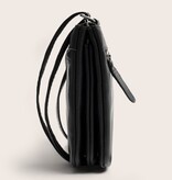 Chesterfield Leren Crossbody Tas Black Brisa