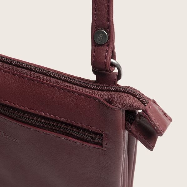 Chesterfield Leren Crossbody Tas Berry Brisa
