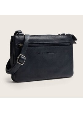 Chesterfield Leren Crossbody Tas Navy  Brisa