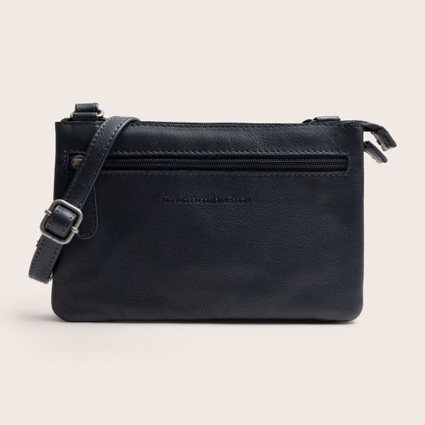 Chesterfield Leren Crossbody Tas Navy  Brisa