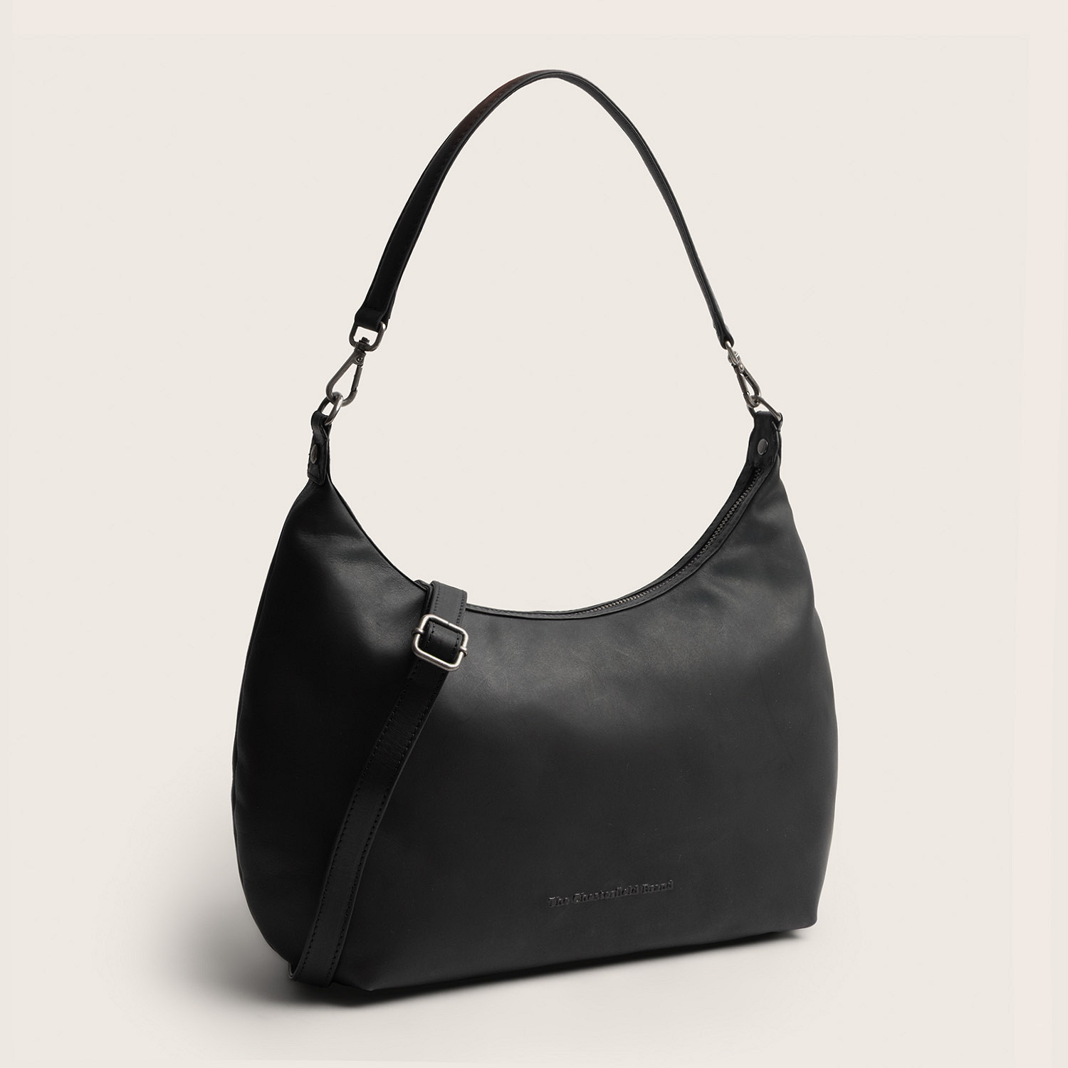 Chesterfield Leren Schoudertas Fierra Black