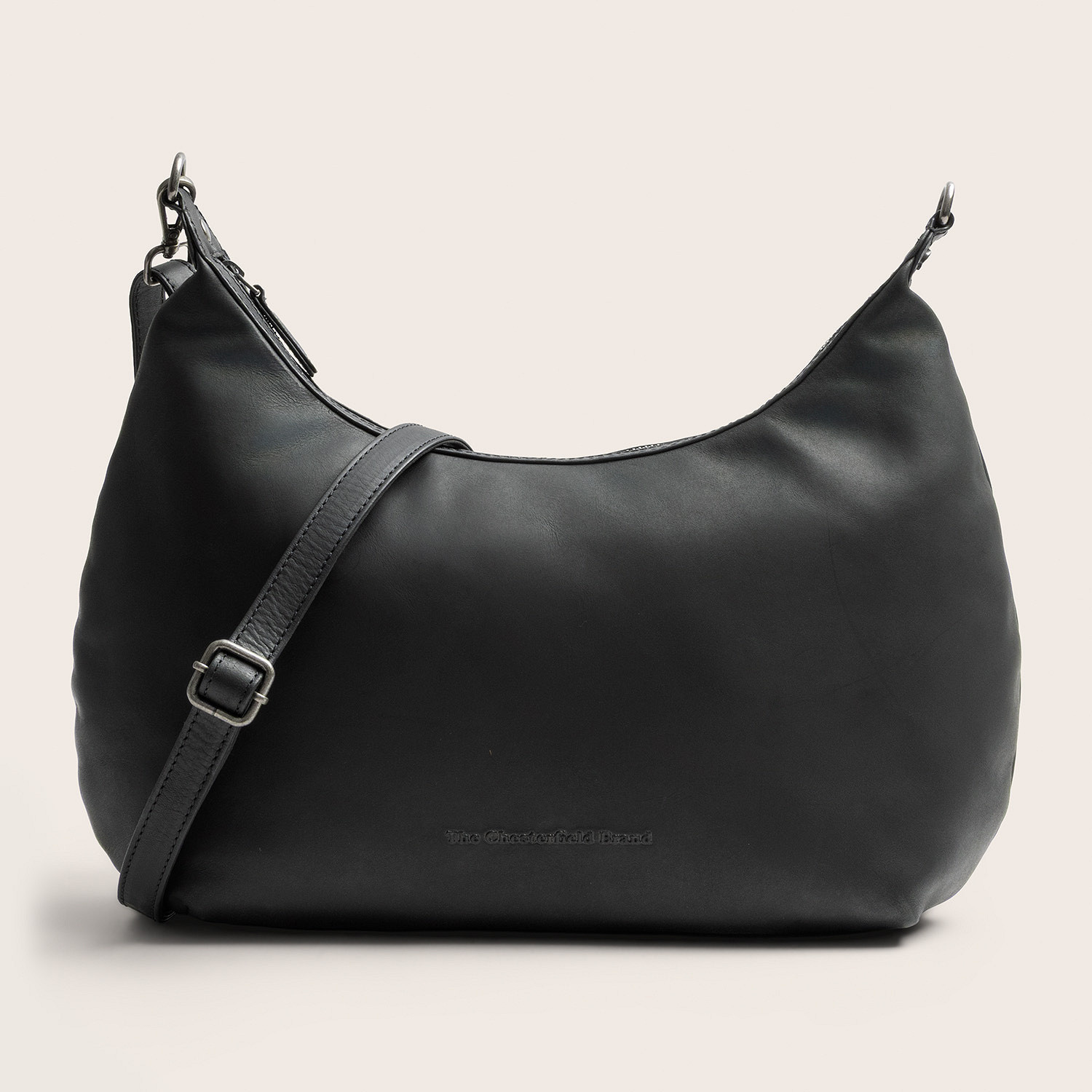 Chesterfield Leren Schoudertas Fierra Black