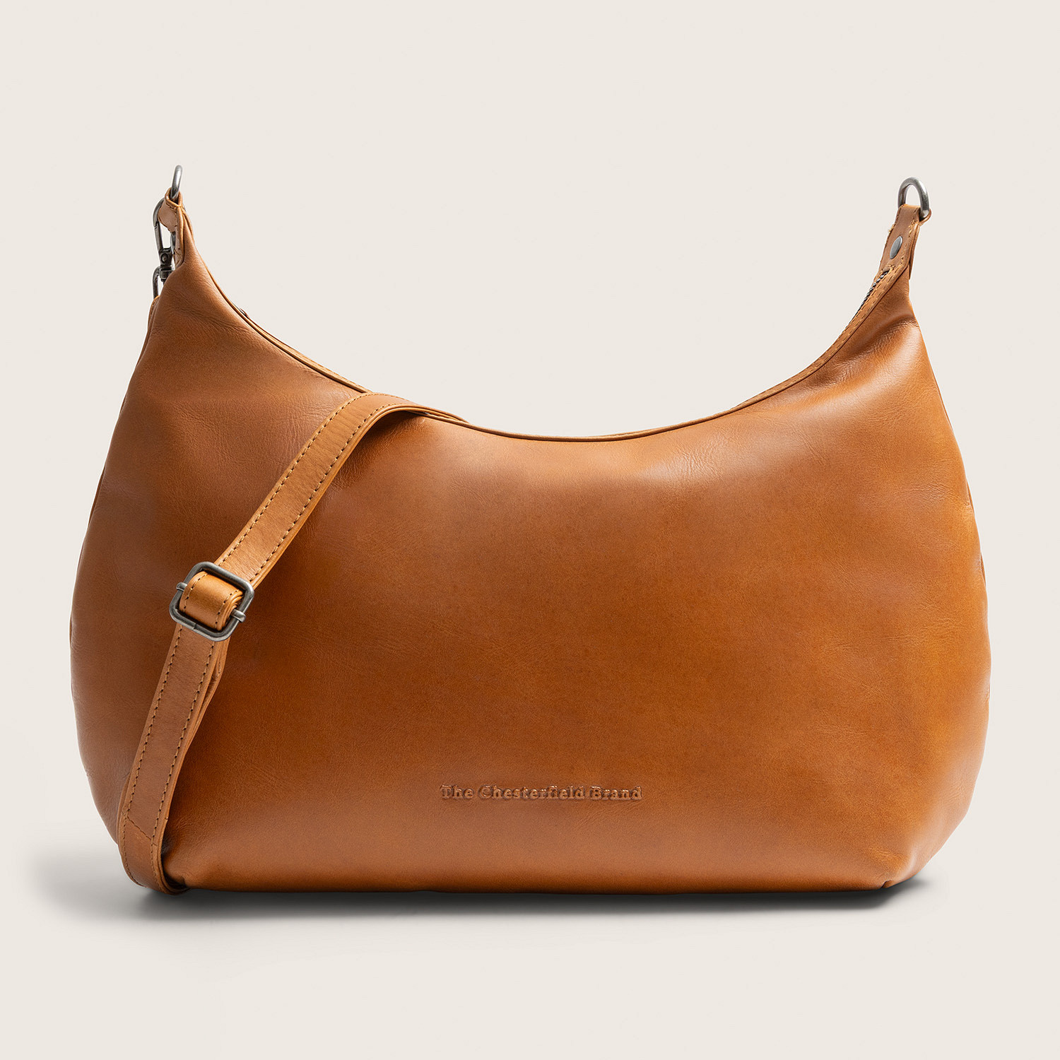 Chesterfield Leren Schoudertas Fierra Cognac
