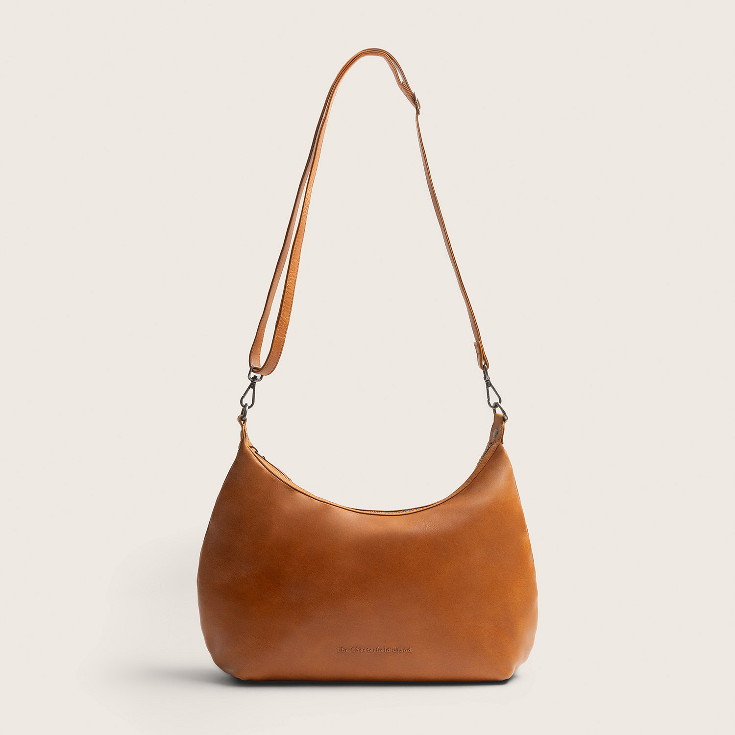 Chesterfield Leren Schoudertas Fierra Cognac