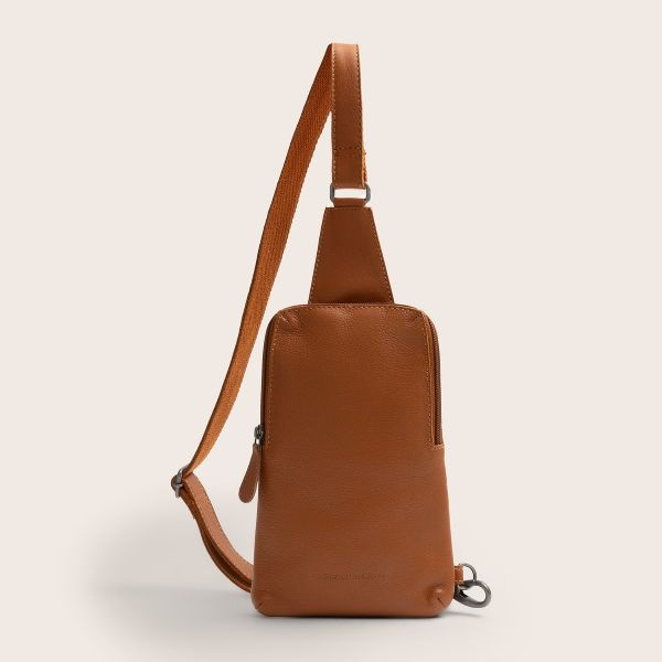 Chesterfield Leren Sling Bag  Isley Cognac