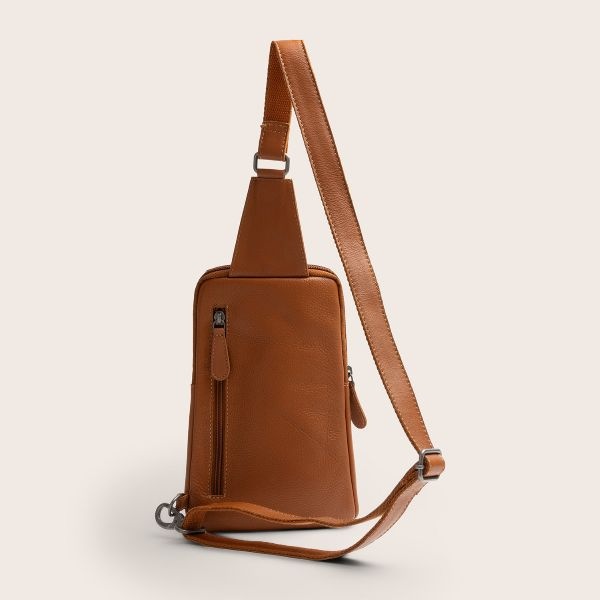 Chesterfield Leren Sling Bag  Isley Cognac