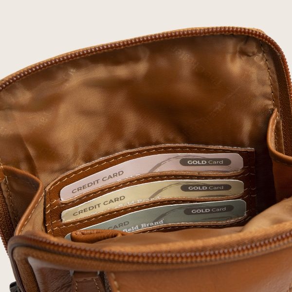 Chesterfield Leren Sling Bag  Isley Cognac