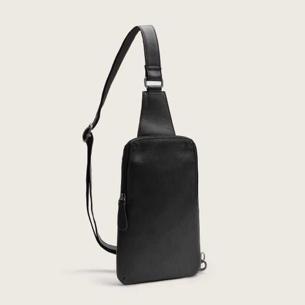 Chesterfield Leren Sling Bag  Isley Black