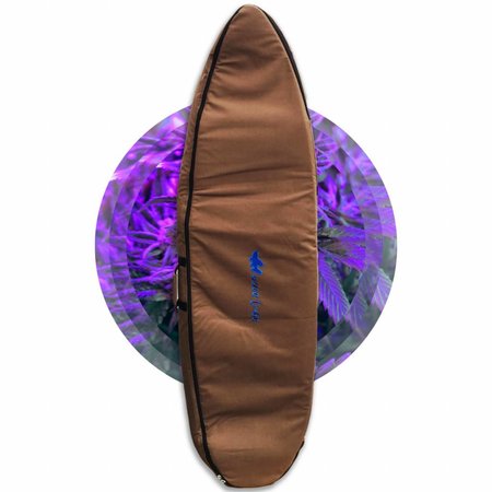 Wavetribe Wavetribe 6'7 shortboard hemp travel double boardbag brown