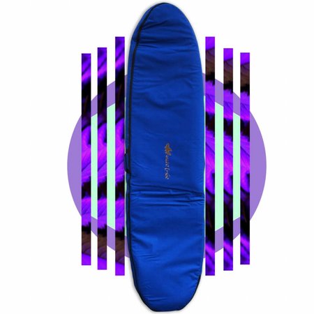 Wavetribe Wavetribe 8'6 hemp travel malibu double boardbag blue