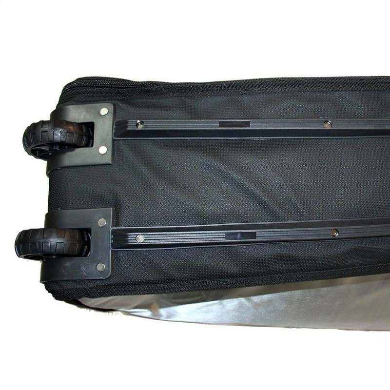 Wavetribe Wavetribe 8'6 wheeled hemp triple longboard travel boardbag brown