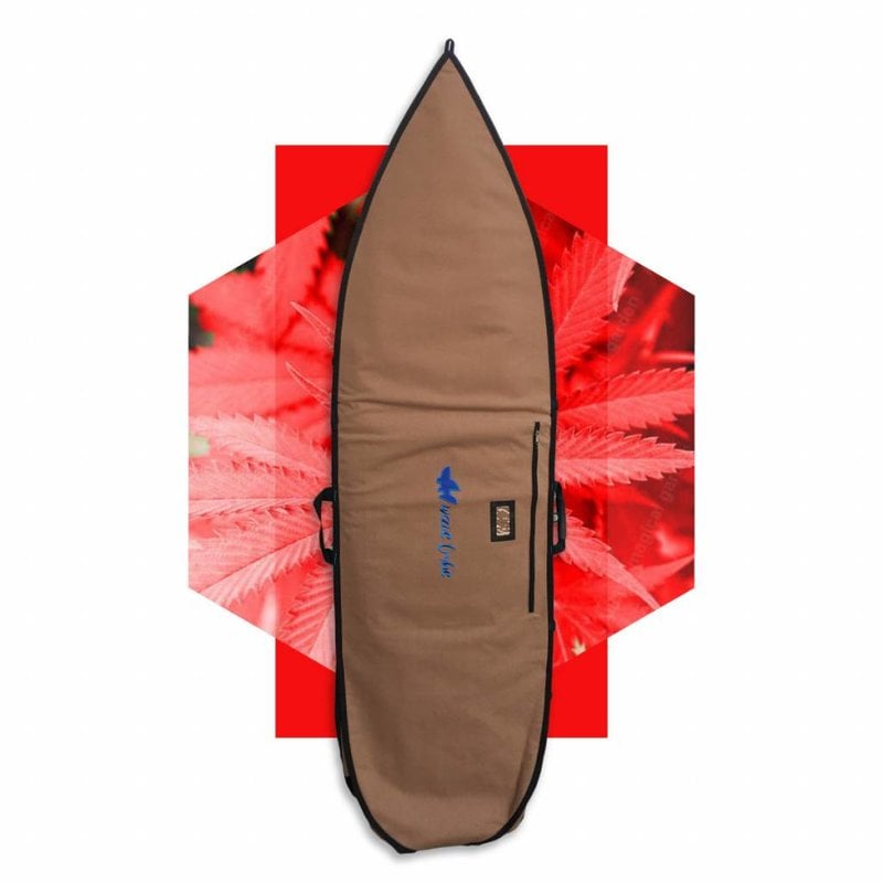 Wavetribe Wavetribe 6'6 shortboard hemp daybag single boardbag brown