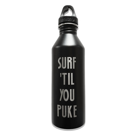 Sea Sick Surf Sea Sick Surf Lasered Etched Water Bottle Black