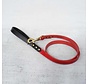 Dog Leash Bridle Leather Oxblood Red