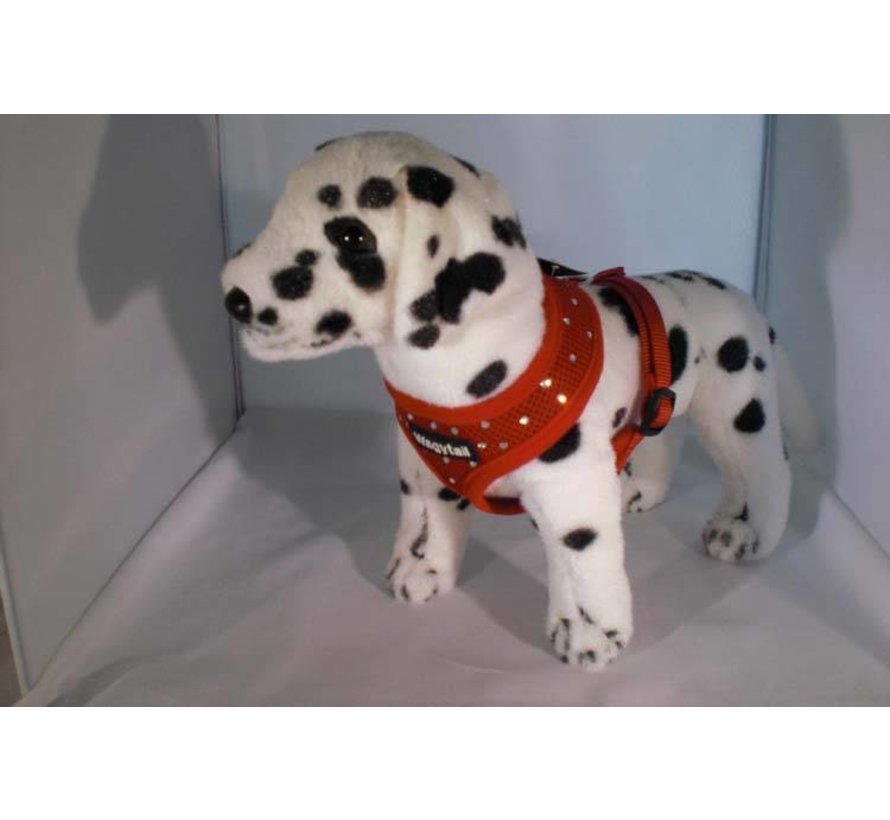Dog Harness Red with Swarovski