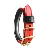 Houndworthy Dog Collar Bridle Leather Oxblood Red