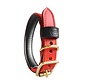 Dog Collar Bridle Leather Oxblood Red