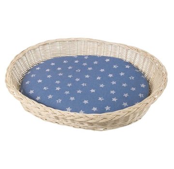 Silvio Design White Wicker Dog Bed