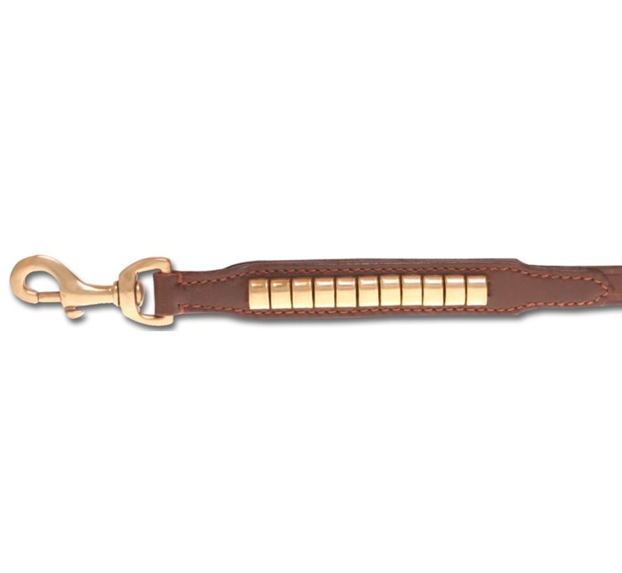 Dog Leash Gold Row Brown