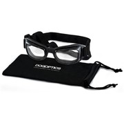 Dogoptics Dog Sunglasses Biker Black Frame Clear Lens