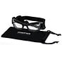 Dog Sunglasses Biker Black Frame Clear Lens