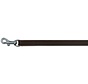 Dog Leash Plain Brown Silver
