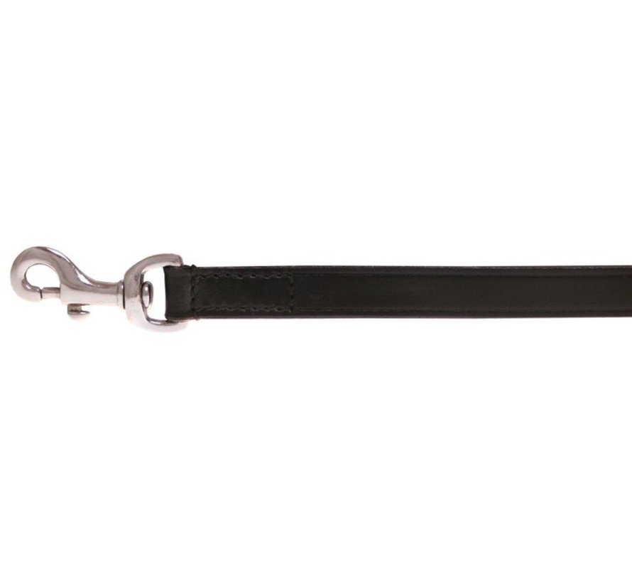 Dog Leash Plain Black Silver