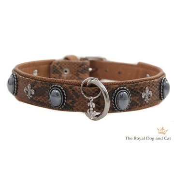 The Royal Cat and Dog Hondenhalsband Bonaparte Cognac