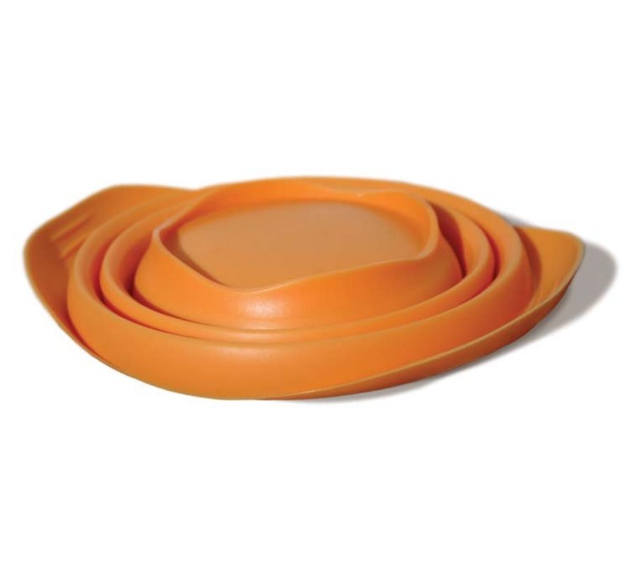 Collapsible Drinking Bowl Collaps-a-Bowl Orange